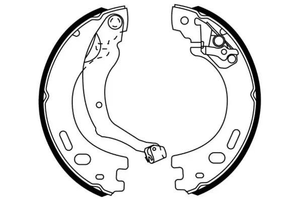 Jeu de mâchoires de frein, frein de stationnement E.T.F. 09-0663