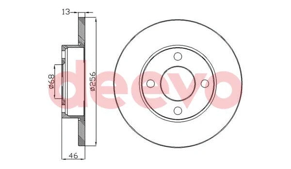 Disque de frein DEEVO BD10660
