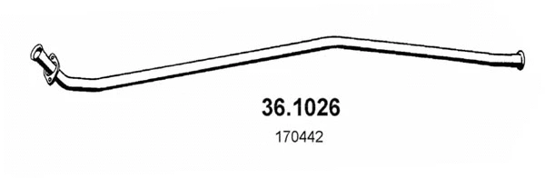 Tuyau d'échappement ASSO 36.1026