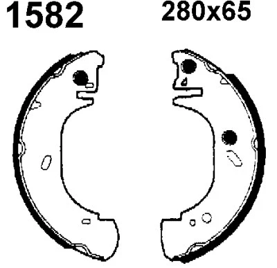 Jeu de mâchoires de frein BSF 01582