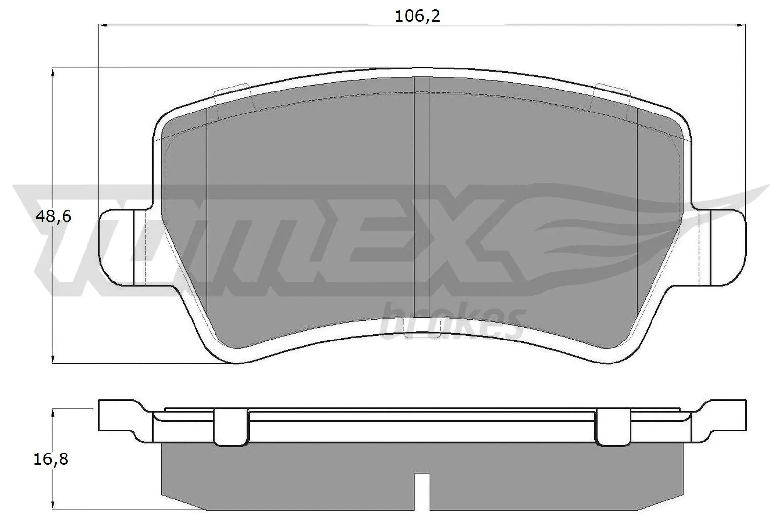 Kit de plaquettes de frein, frein à disque TOMEX Brakes TX 14-85