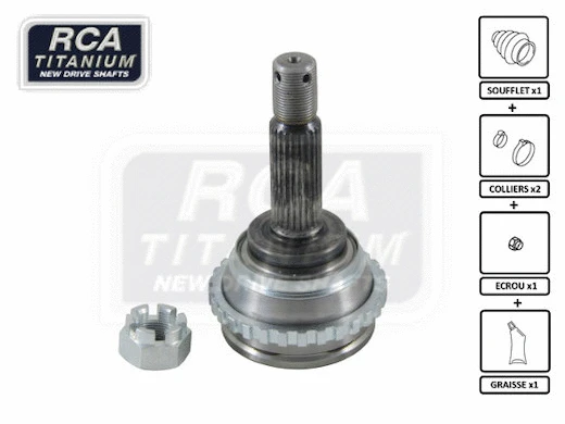Jeu de joints, arbre de transmission RCA FRANCE TO100