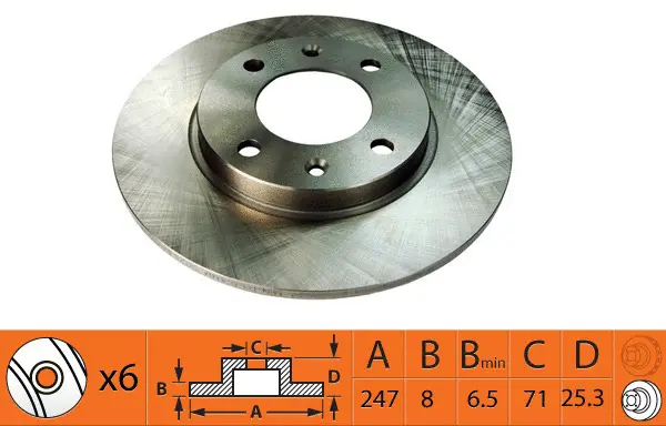 Disque de frein SB BR42109