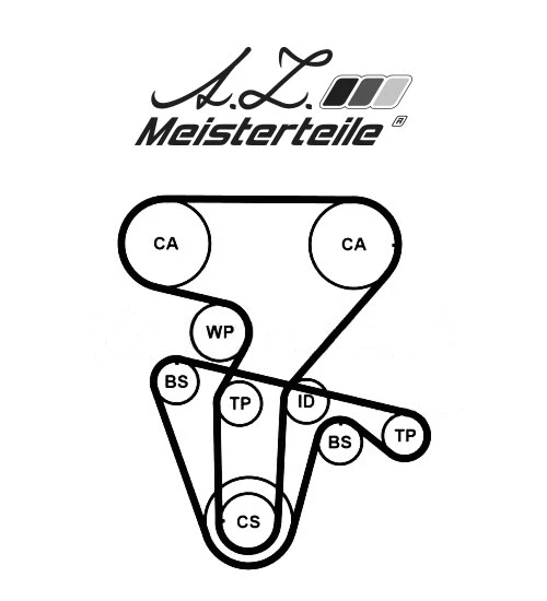 Kit de courroie crantée A.Z. Meisterteile AZMT-30-058-2306