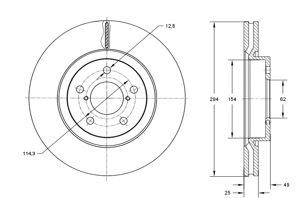 Disque de frein TOMEX Brakes TX 72-96