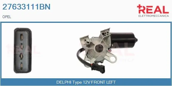 Moteur d'essuie-glace REAL 27633111BN
