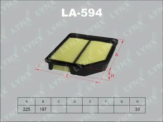 Filtre à air LYNXAUTO LA-594