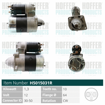 Démarreur HOFFER H5015031R