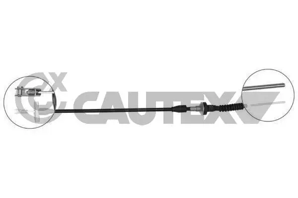 Tirette à câble, commande d'embrayage CAUTEX 760071