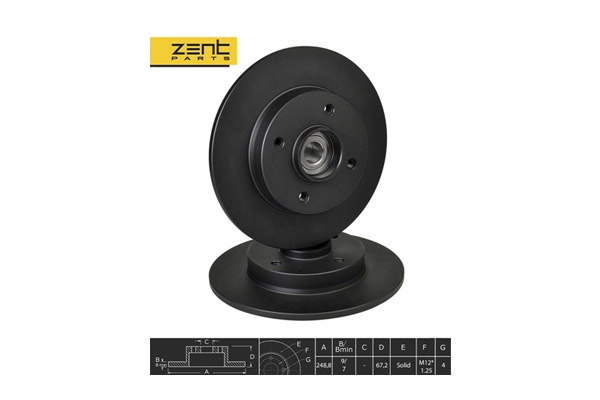 Disque de frein ZentParts Z06292
