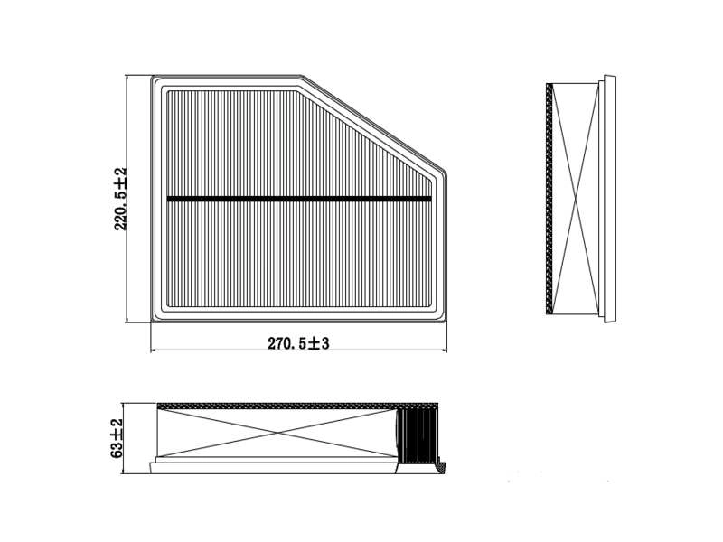 Filtre à air A.Z. Meisterteile AZMT-41-030-2064