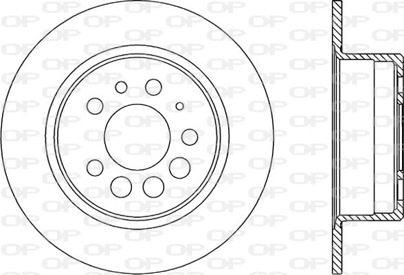 Disque de frein OPEN PARTS BDA1597.10