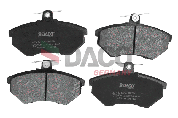 Kit de plaquettes de frein, frein à disque DACO Germany 324725