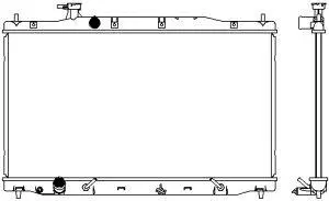 Radiateur, refroidissement du moteur SAKURA Automotive 3211-8507