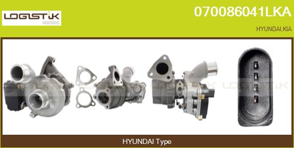 Turbocompresseur, suralimentation LGK 070086041LKA
