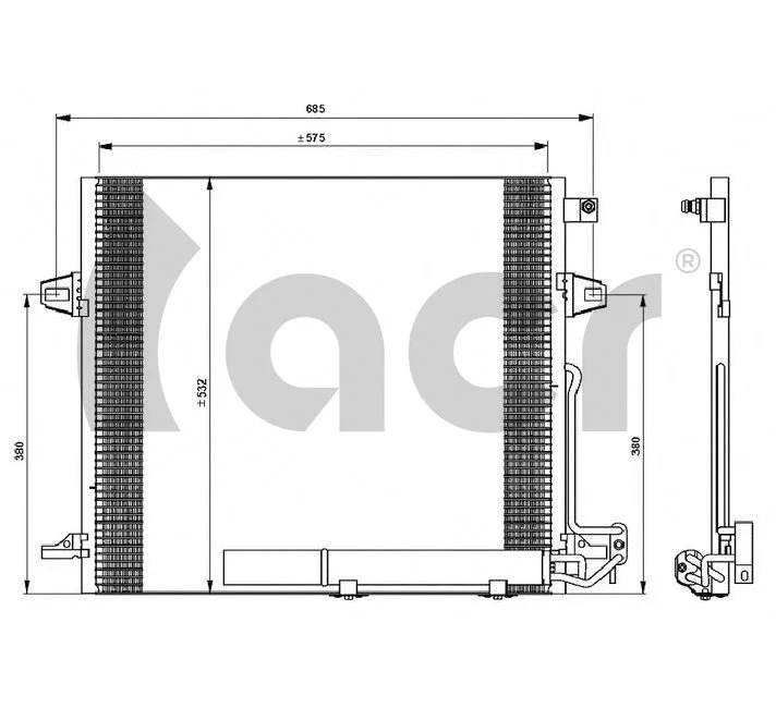 Condenseur, climatisation ACR 300600