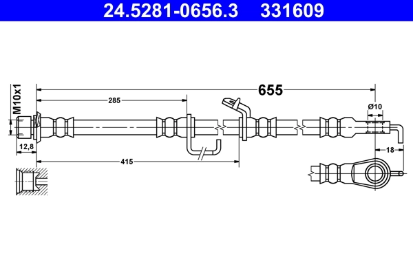 Flexible de frein ATE 24.5281-0656.3