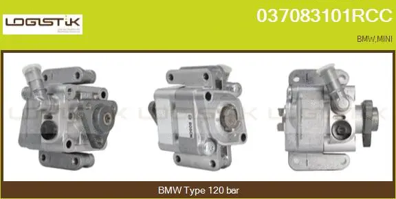 Pompe hydraulique, direction LGK 037083101RCC