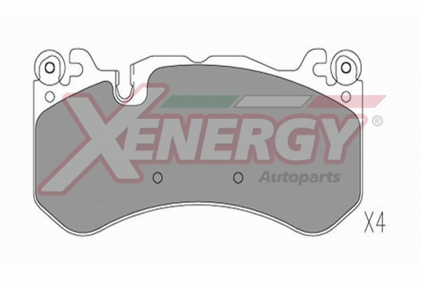 Kit de plaquettes de frein, frein à disque AP XENERGY X41319