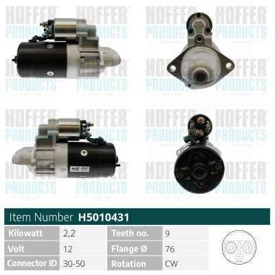 Démarreur HOFFER H5010431
