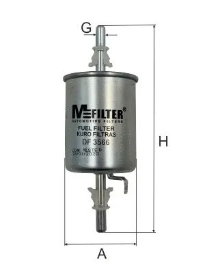 Filtre à carburant MFILTER DF 3566