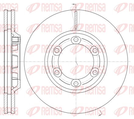 Disque de frein REMSA 61163.10