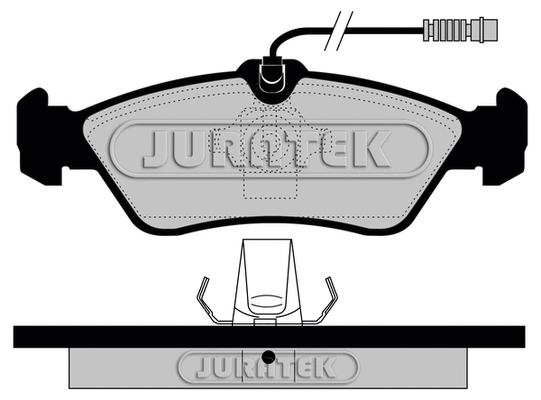 Kit de plaquettes de frein, frein à disque JURATEK JCP1045