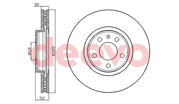 Disque de frein DEEVO BD24840