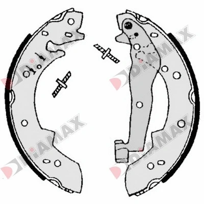 Jeu de mâchoires de frein DIAMAX N01087