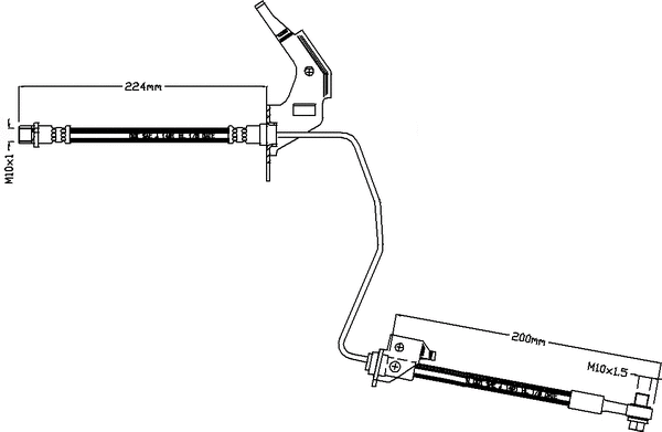 Flexible de frein JURATEK JBH1117R