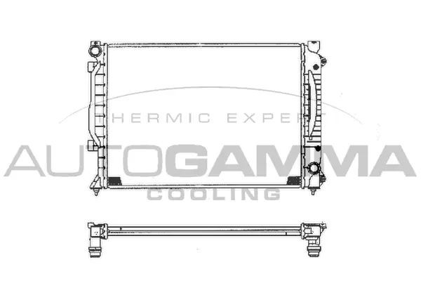 Radiateur, refroidissement du moteur AUTOGAMMA 102028