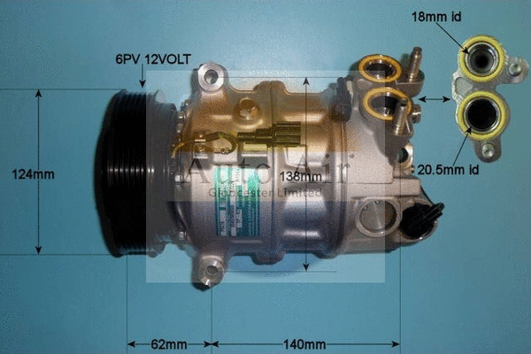 Compresseur, climatisation AUTO AIR GLOUCESTER 14-2088