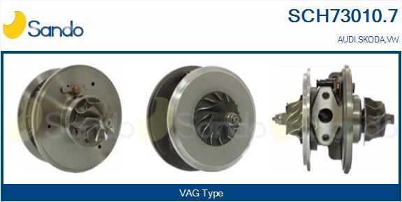 Groupe carter, turbocompresseur SANDO SCH73010.7
