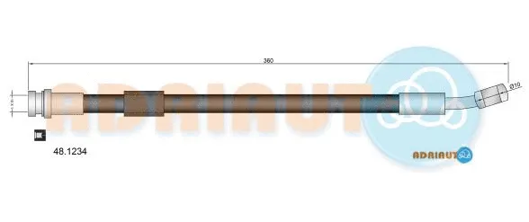 Flexible de frein ADRIAUTO 48.1234