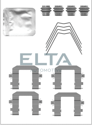 Kit d'accessoires, plaquette de frein à disque ELTA AUTOMOTIVE EA8934