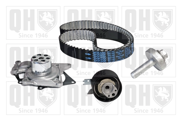 Pompe à eau + kit de courroie crantée QUINTON HAZELL QBPK9401