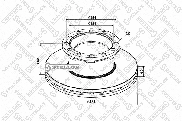 Disque de frein STELLOX 85-00792-SX