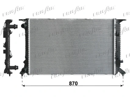 Radiateur, refroidissement du moteur FRIGAIR 0110.3142