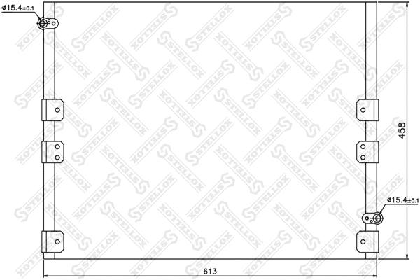 Condenseur, climatisation STELLOX 10-45157-SX