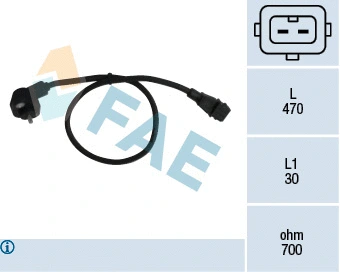 Capteur d'angle, vilebrequin FAE 79016