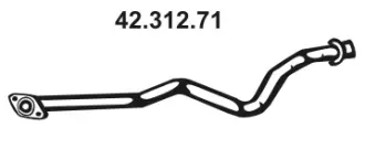 Tuyau d'échappement EBERSPÄCHER 42.312.71