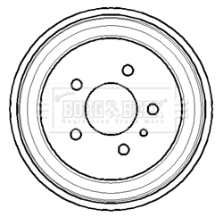 Tambour de frein BORG & BECK BBR7113