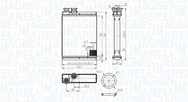 Système de chauffage MAGNETI MARELLI 350218486000