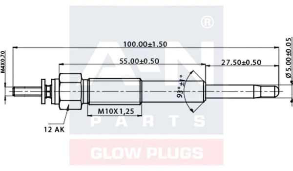 Bougie de préchauffage A-N PARTS A-N095182