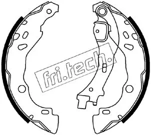 Jeu de mâchoires de frein fri.tech. 1034.109