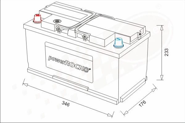 Batterie de démarrage powerROCK BAT110LEL