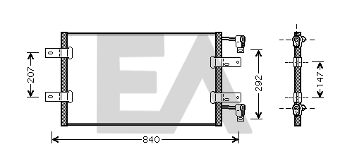 Condenseur, climatisation EACLIMA 30C60040