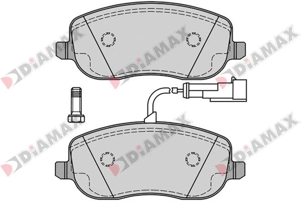 Kit de plaquettes de frein, frein à disque DIAMAX N09365