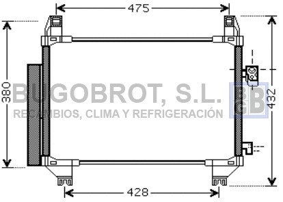 Condenseur, climatisation BUGOBROT 62-TO5407