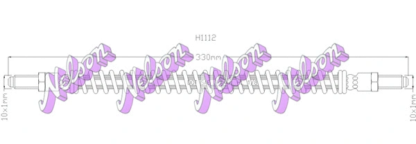 Flexible de frein KAWE H1112
